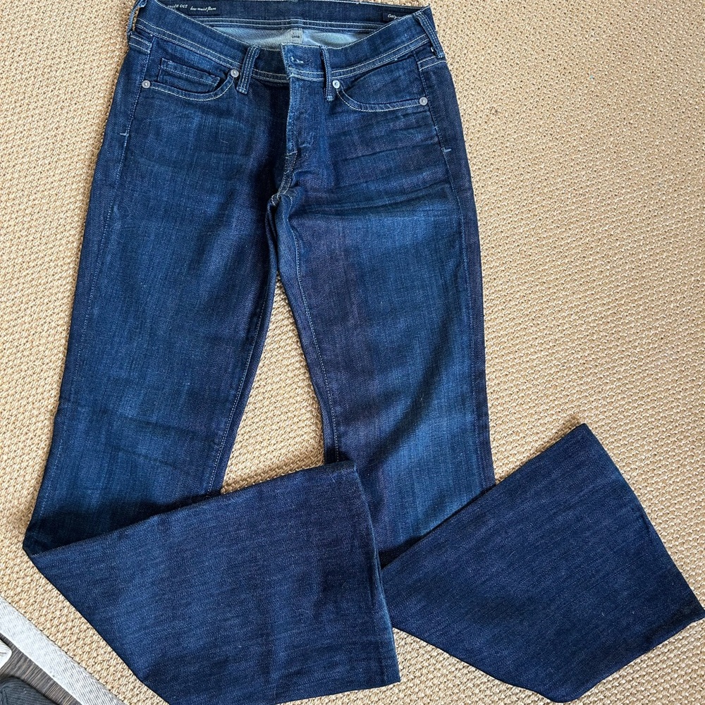 Citizens Of Humanity Blue Flare & Wide Leg Jeans